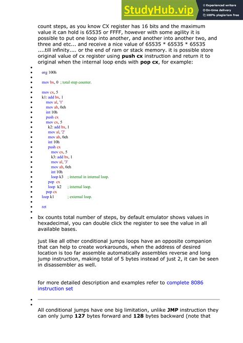 assembly 8086 tutorial|8086 Assembler Tutorial for Beginners 1 .